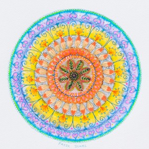 Mandala Yellow Blue